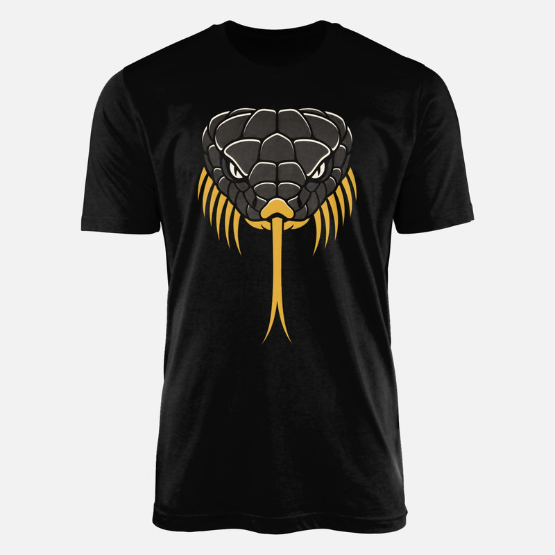 T-shirts: T&ecirc;te de serpent langue tir&eacute;e