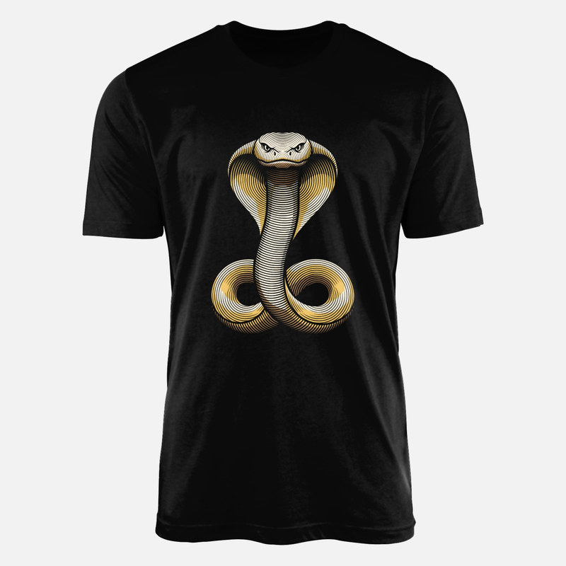 T-shirts: Serpent cobra grav&eacute;