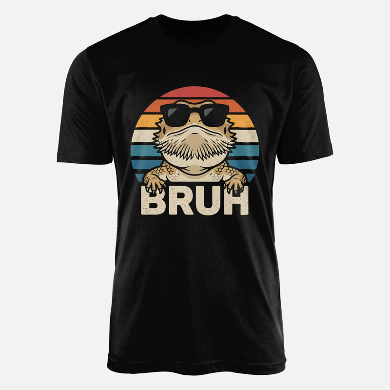 T-shirts: Dragon barbu avec lunettes soleil Bruh