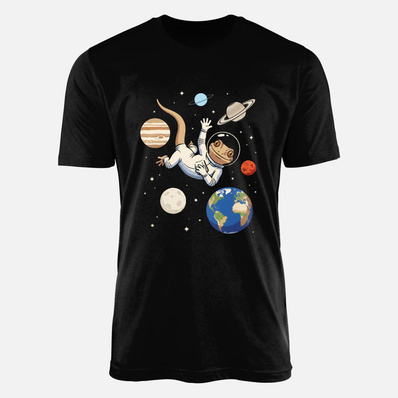 T-shirts: Gecko astronaute dans l'espace