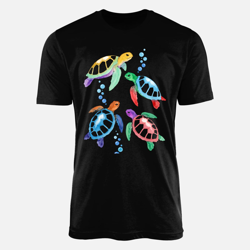 T-shirts: Tortues marines en aquarelle