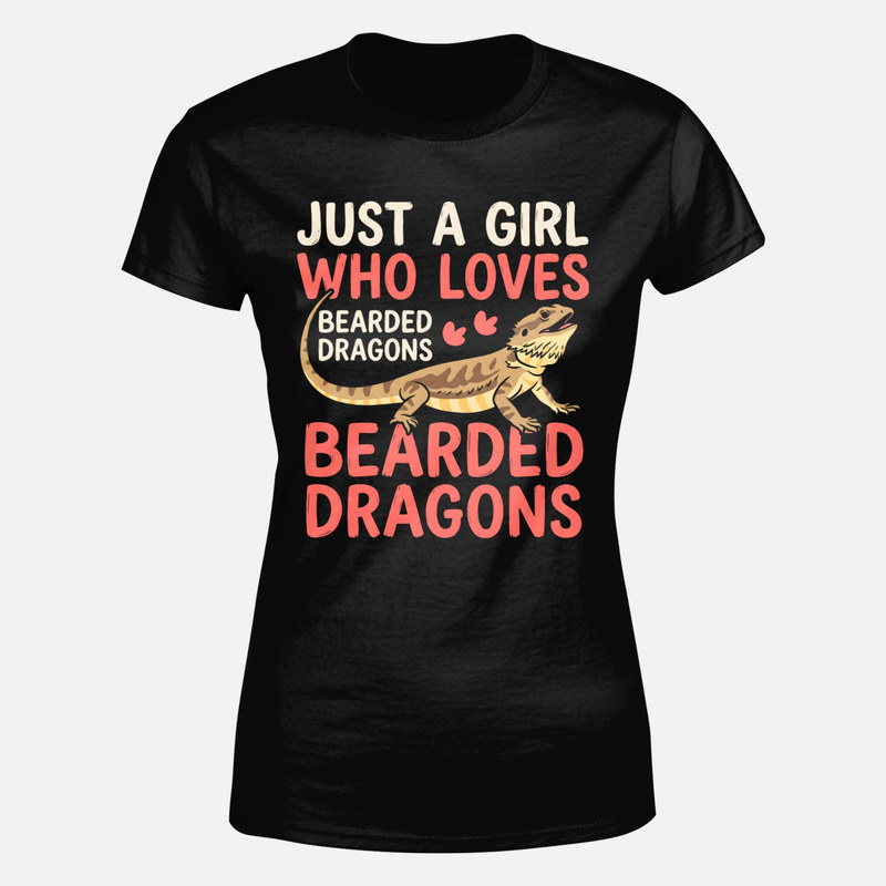 T-shirts: Fille qui aime les dragons barbus