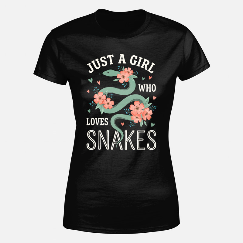 T-shirts: Une fille qui aime les serpents