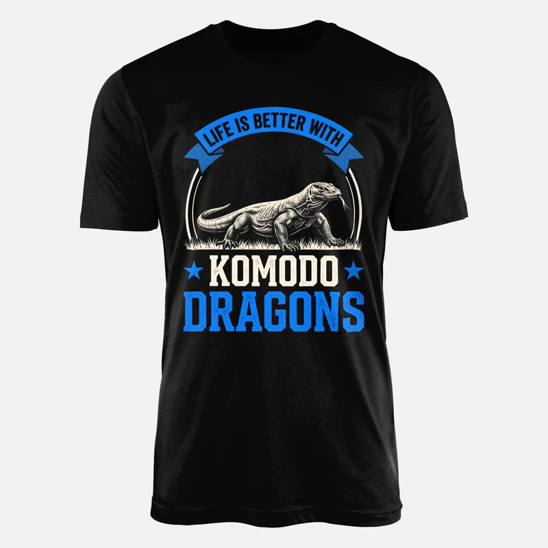 T-shirts: La vie est plus belle avec les dragons de Komodo
