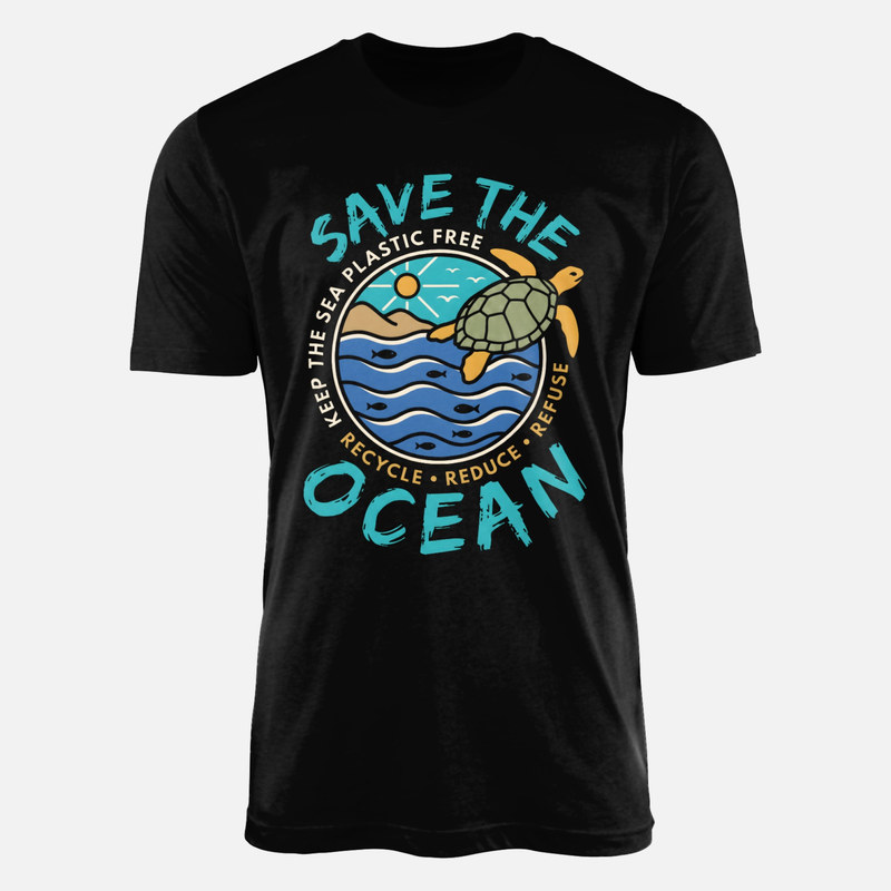 T-shirts: Tortue marine sauver les oc&eacute;ans