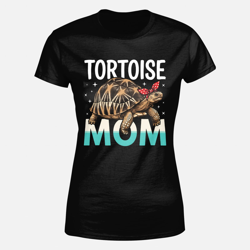 T-shirts: Maman tortue avec bandeau &agrave; pois
