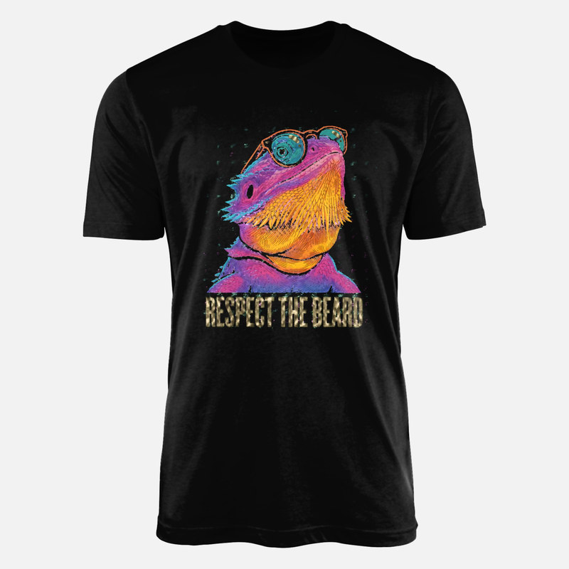 T-shirts: Dragon barbu &agrave; lunettes psych&eacute;d&eacute;lique