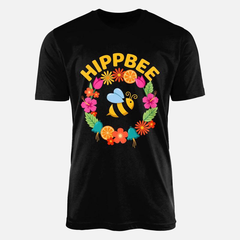 T-shirts: Abeille hippie et couronne florale