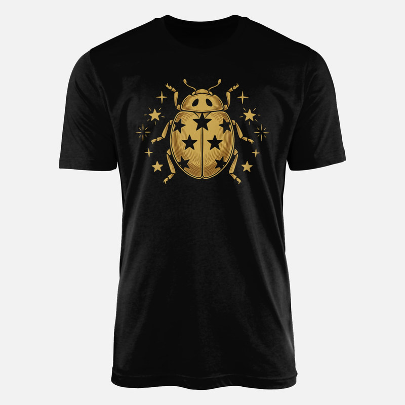 T-shirts: Coccinelle dor&eacute;e et &eacute;toiles
