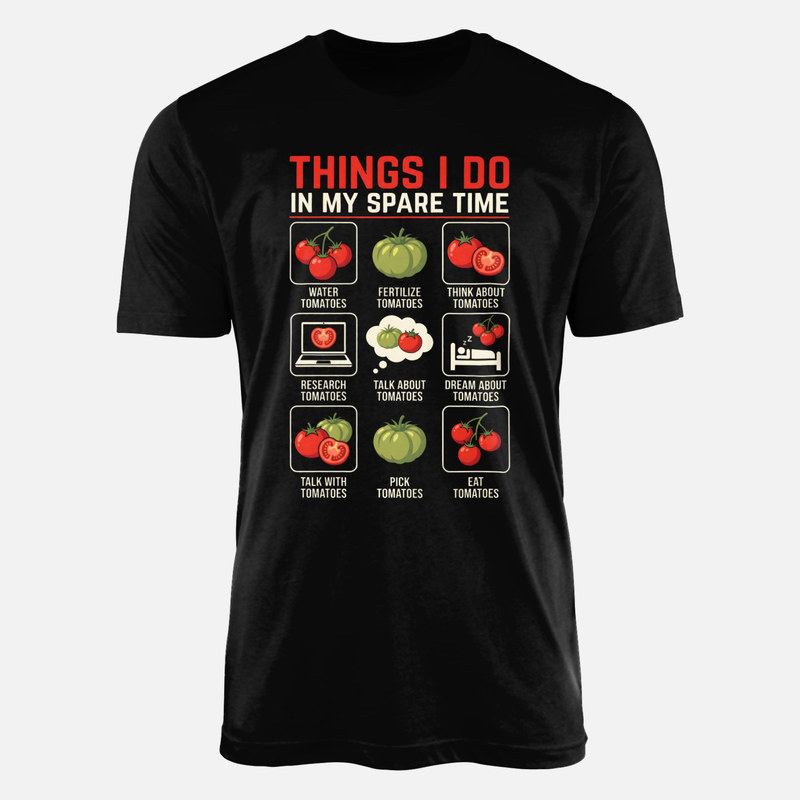T-shirts: Mon temps libre et les tomates