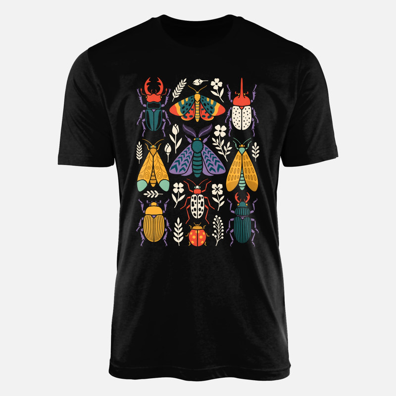 T-shirts: Scarab&eacute;es et papillons de nuit botaniques