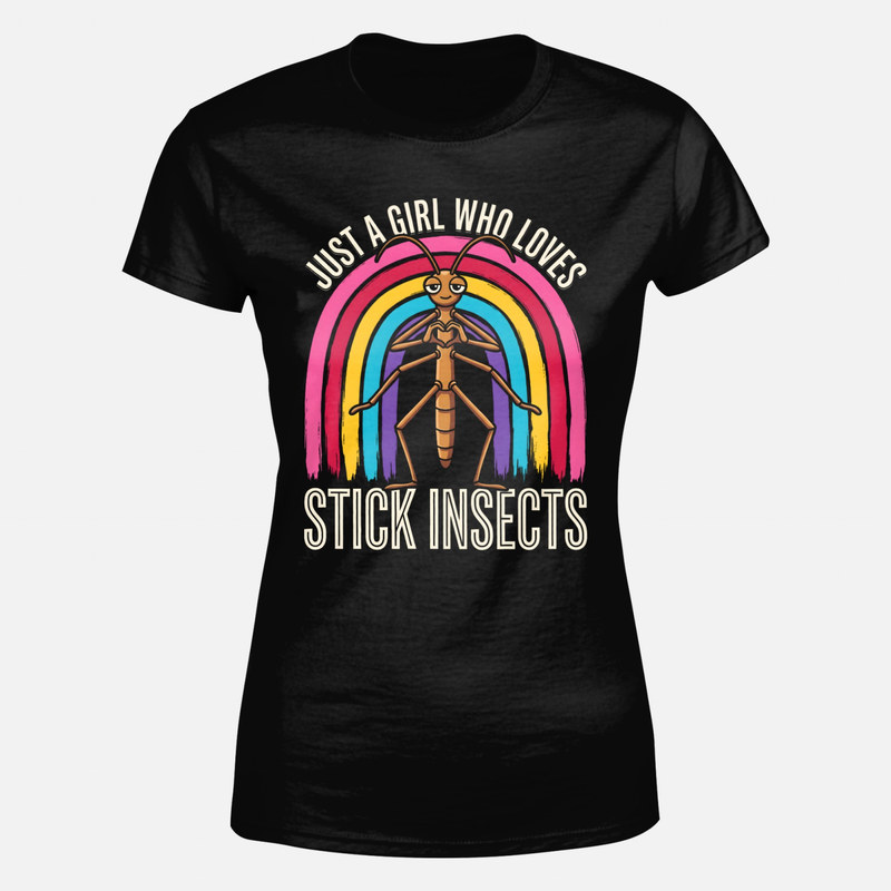T-shirts: Fille qui aime les phasmes arc-en-ciel