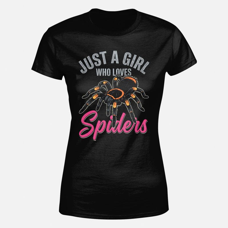T-shirts: Fille qui aime les araign&eacute;es
