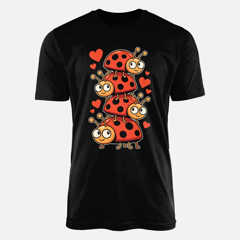 T-shirts: Tour de coccinelles kawaii et c&oelig;urs