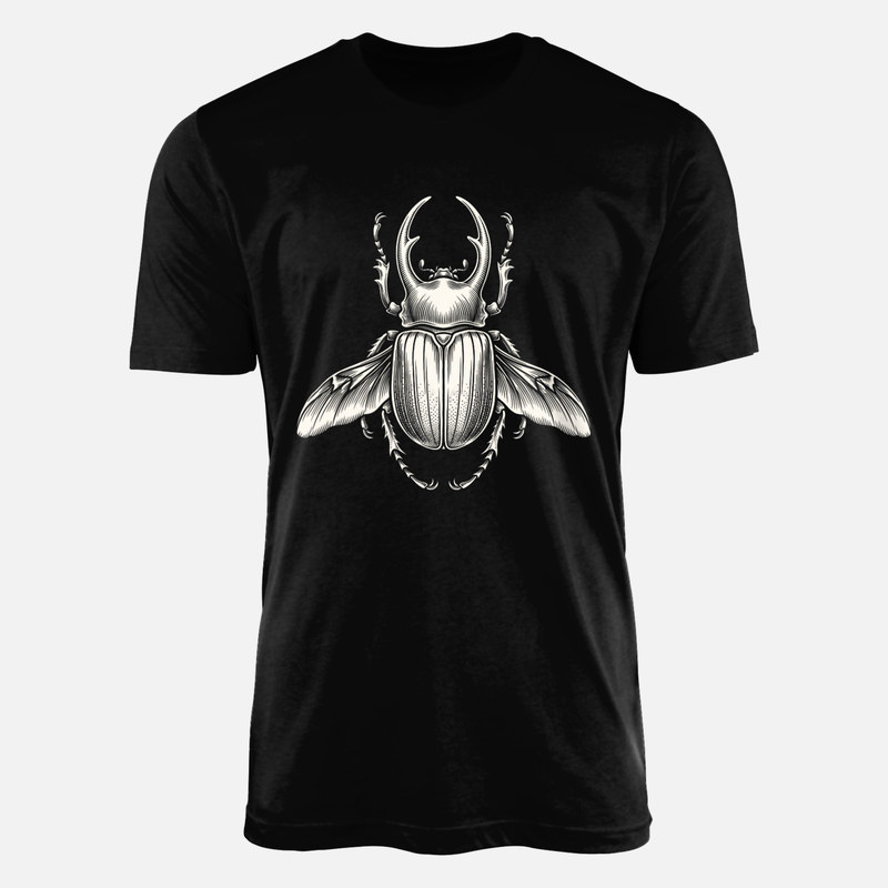 T-shirts: Scarab&eacute;e gravure vintage
