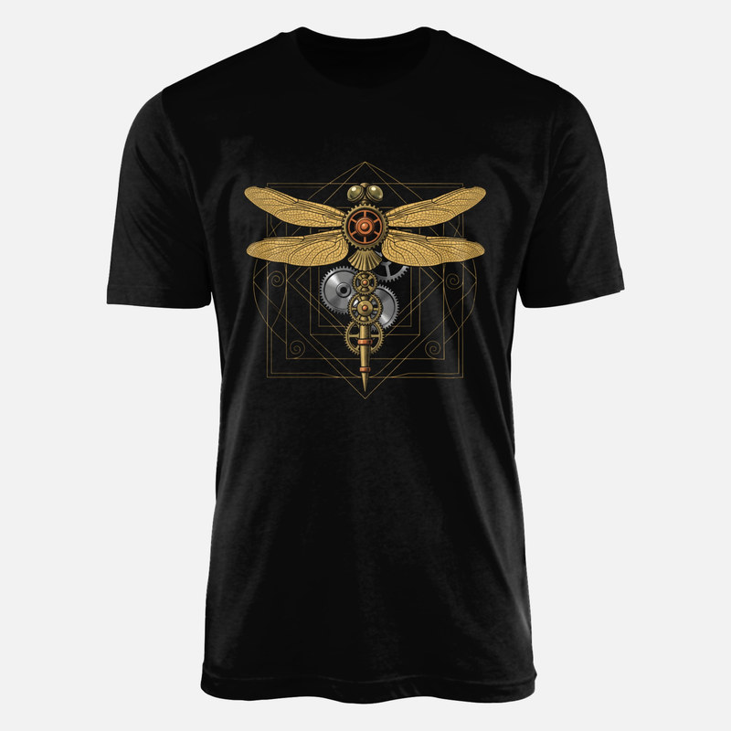 T-shirts: Libellule steampunk m&eacute;canique
