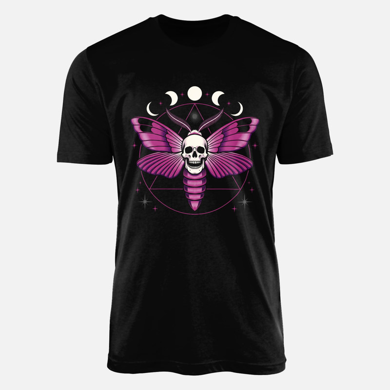 T-shirts: Sphinx t&ecirc;te de mort et phases lunaires