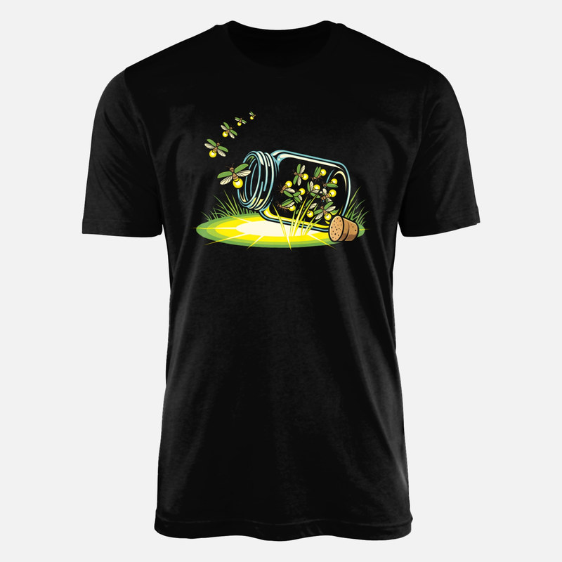 T-shirts: Bocal et lucioles lumineuses