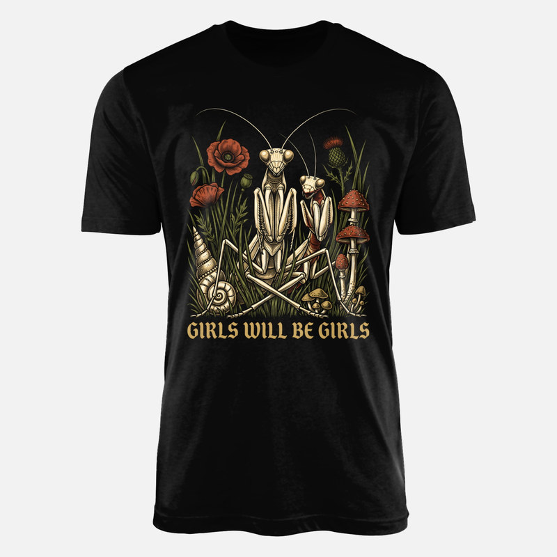 T-shirts: Mantes religieuses Girls will be girls