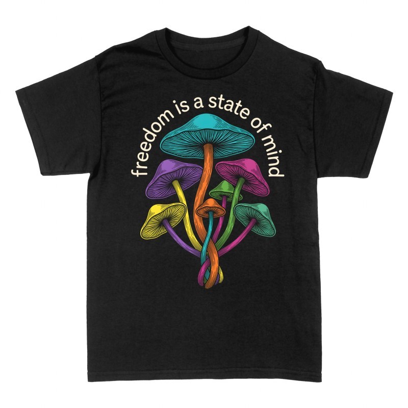 T-shirts: Champignons psych&eacute;d&eacute;liques libert&eacute; d'esprit