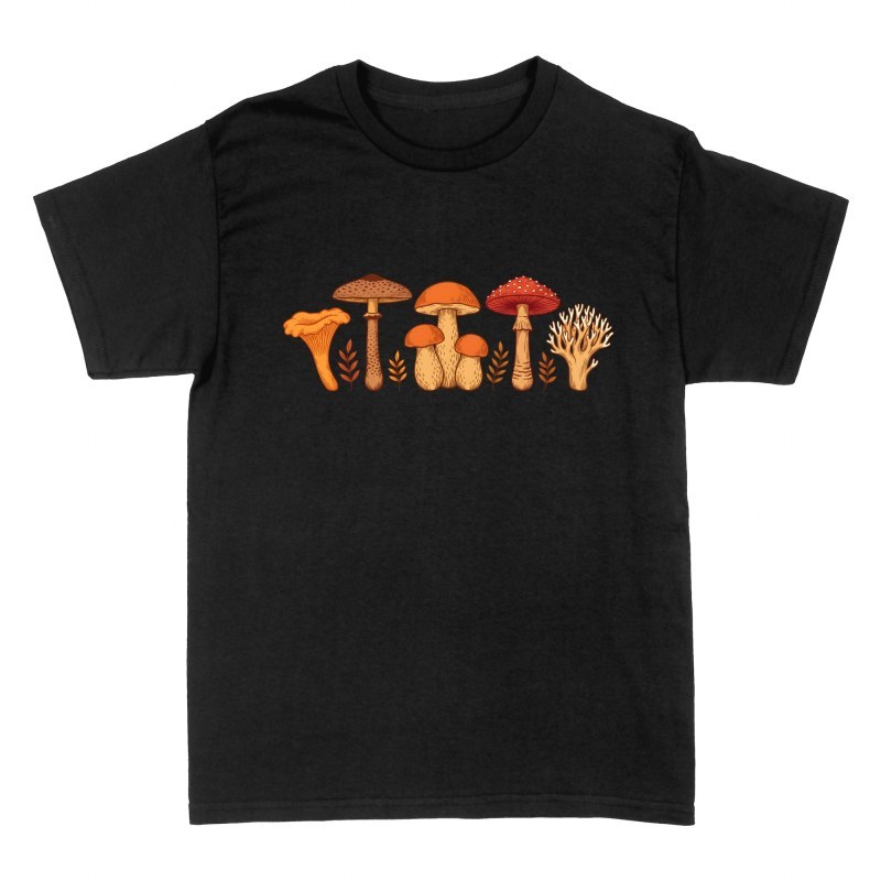 T-shirts: Planche botanique champignons sauvages