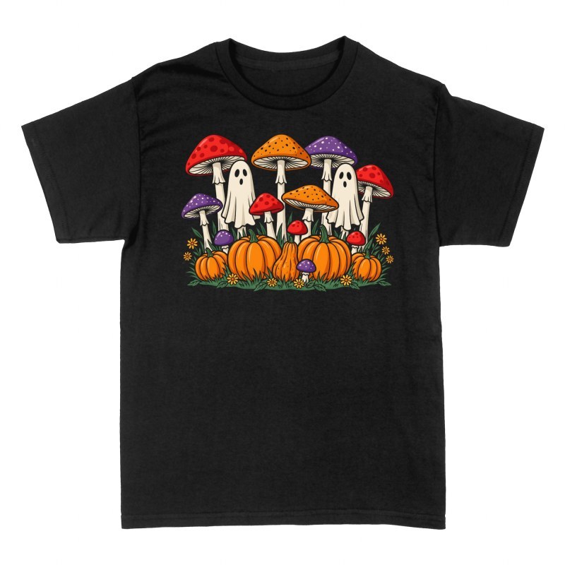 T-shirts: Fant&ocirc;mes mignons, champignons et citrouilles
