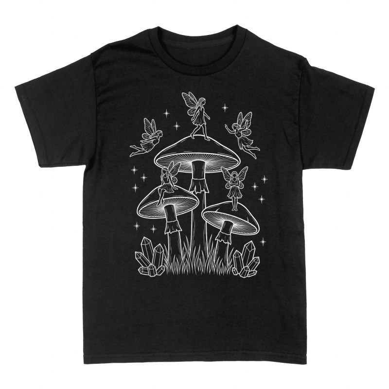 T-shirts: F&eacute;es mystiques et champignons magiques