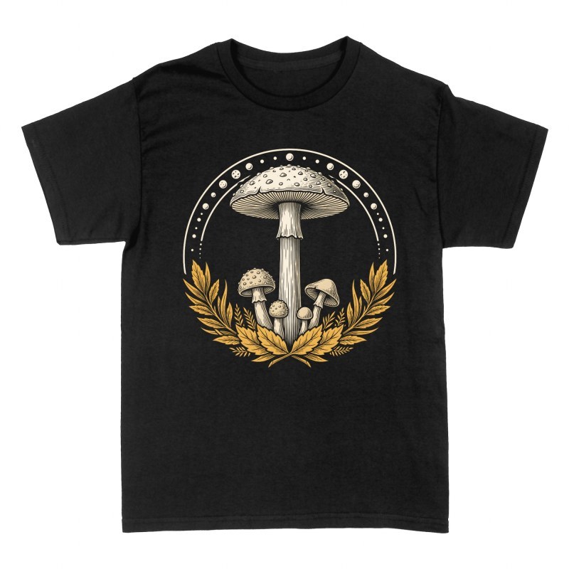 T-shirts: Champignons sauvages gravure vintage