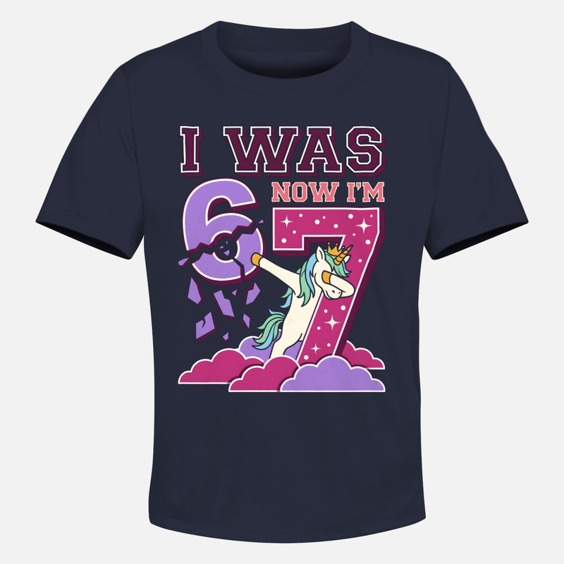 T-shirts: Licorne dab 7 ans anniversaire fille