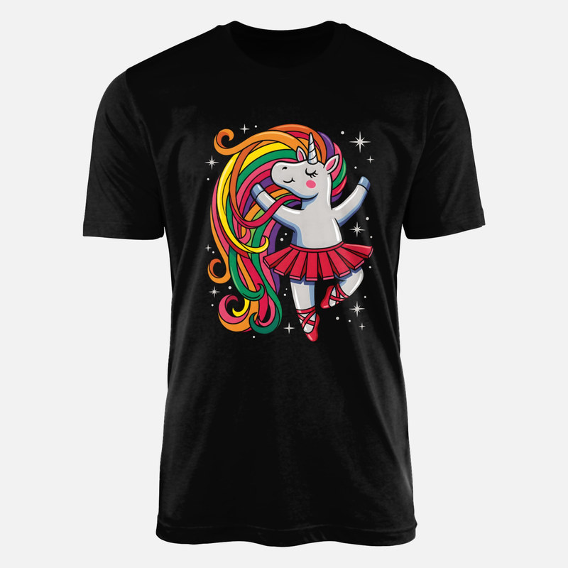 T-shirts: Licorne danseuse tutu arc-en-ciel