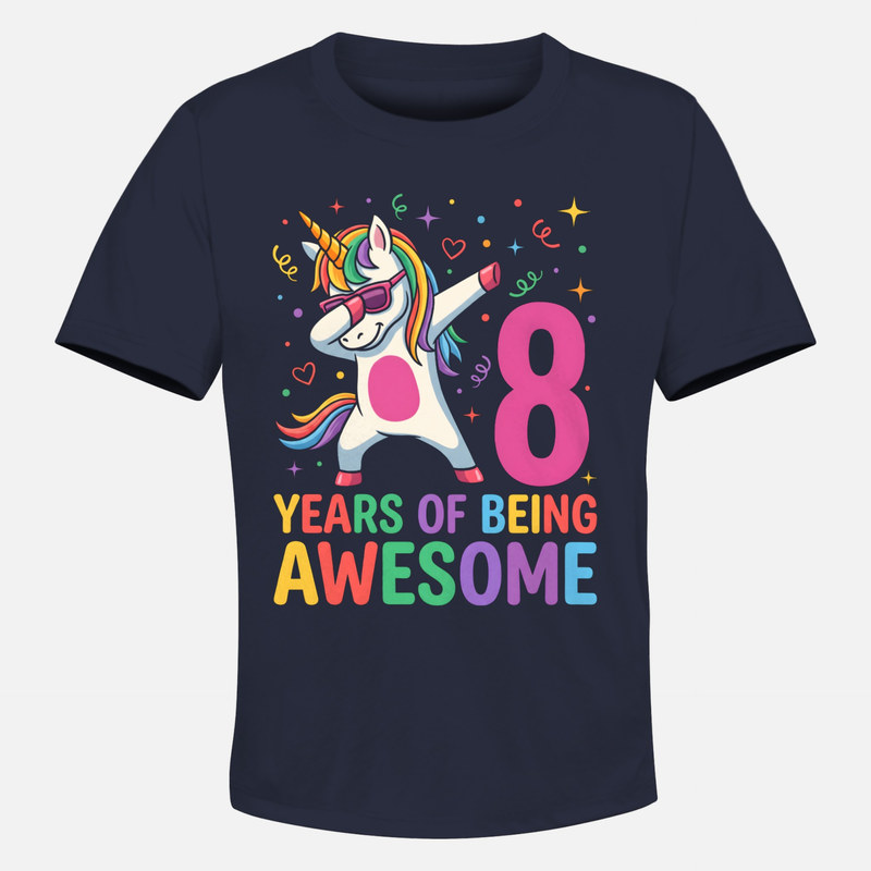T-shirts: Licorne dabbing 8 ans g&eacute;niale
