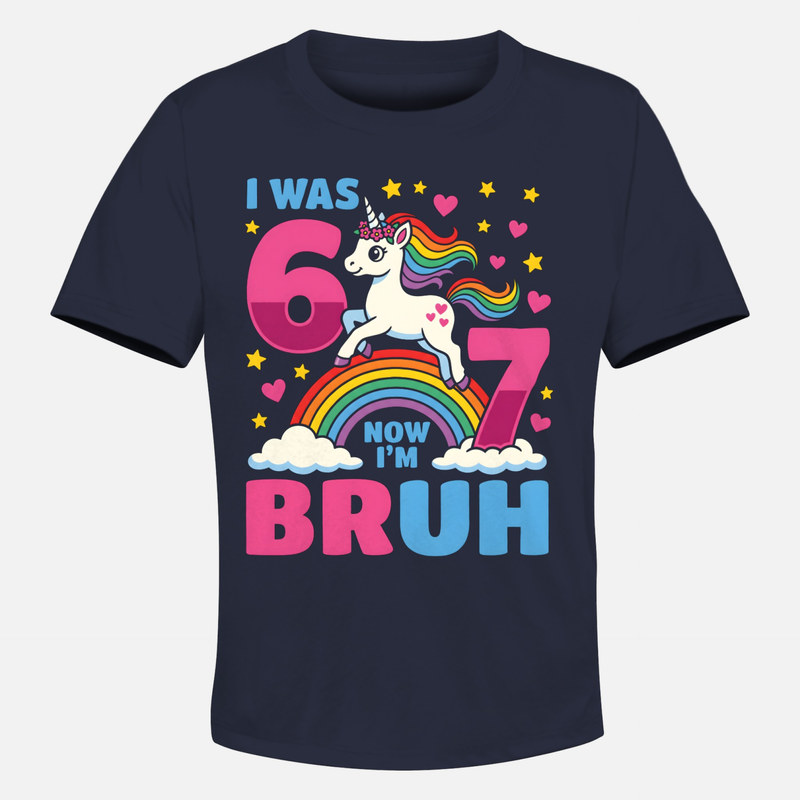 T-shirts: Licorne anniversaire 7 ans bruh