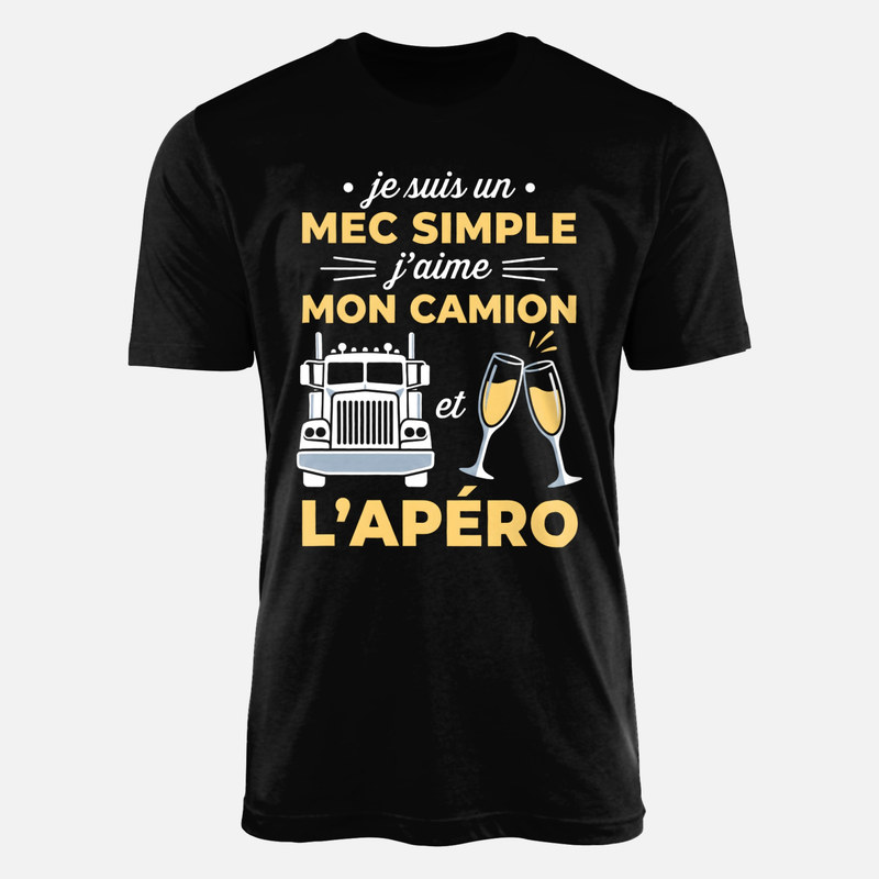 T-shirts: Mec simple camion et ap&eacute;ro