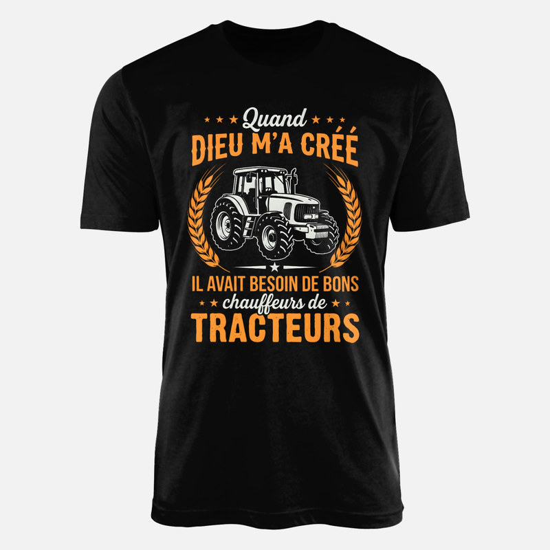 T-shirts: Dieu et chauffeurs de tracteurs