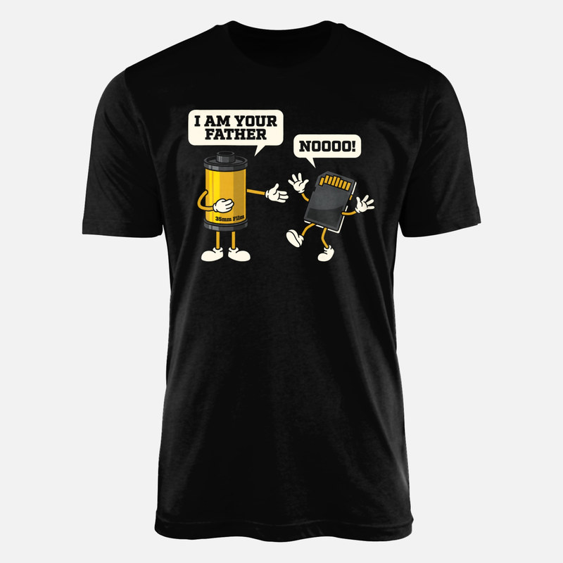 T-shirts: Pellicule 35mm et carte SD je suis ton p&egrave;re