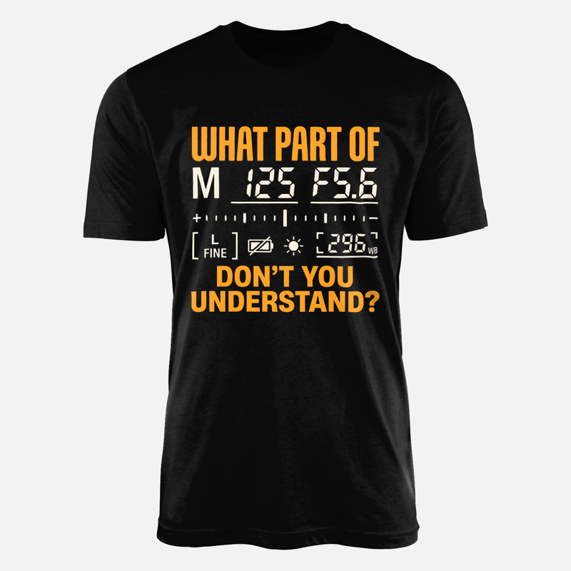 T-shirts: Param&egrave;tres de vis&eacute;e reflex humour