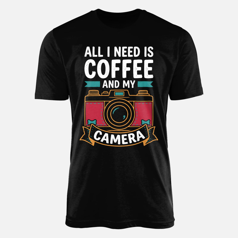 T-shirts: Caf&eacute; et appareil photo vintage