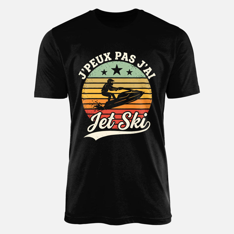 T-shirts: J'peux pas j'ai jet ski coucher de soleil
