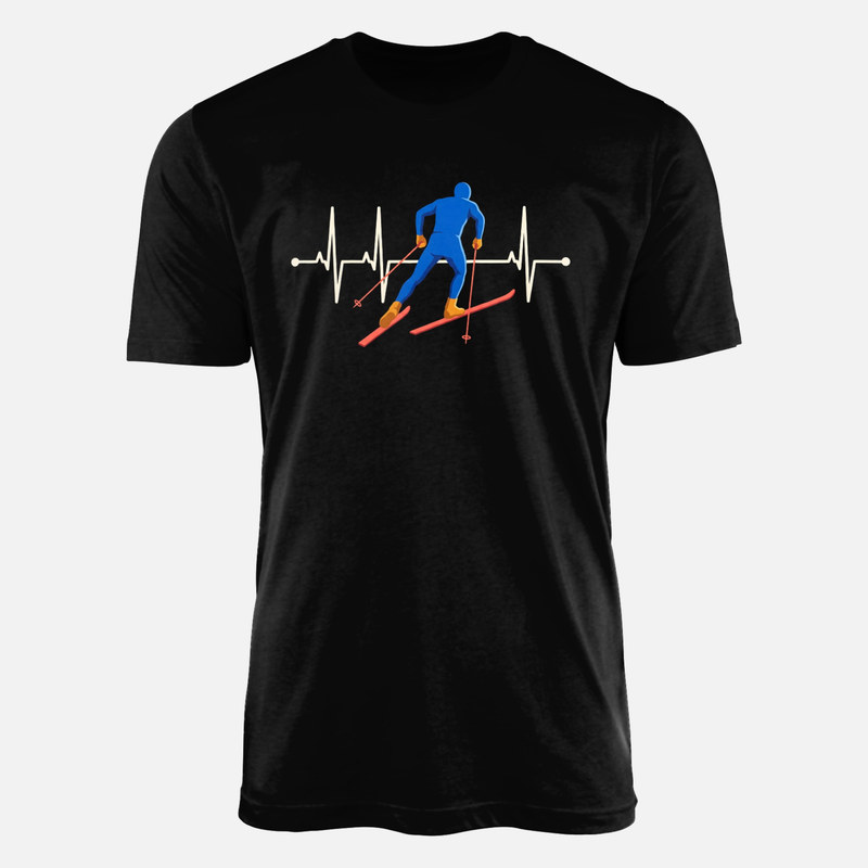 T-shirts: Skieur et battement de c&oelig;ur