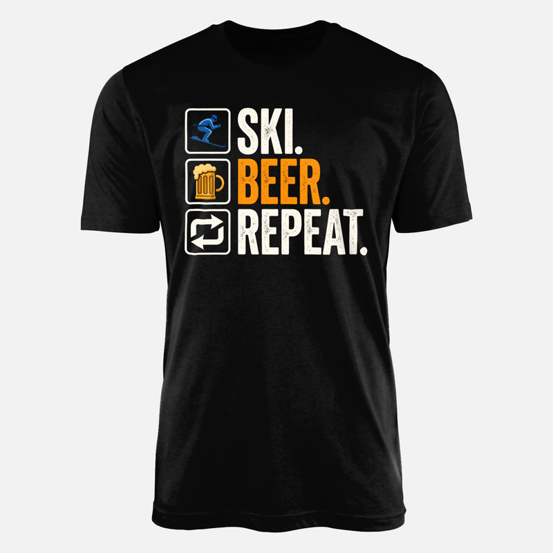 T-shirts: Ski bi&egrave;re repeat