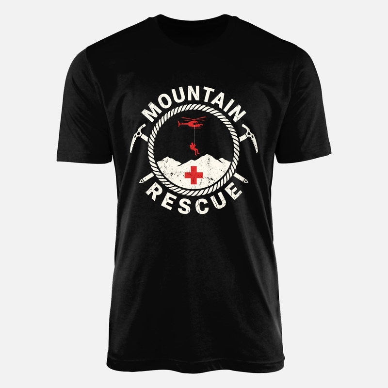T-shirts: Secours en montagne h&eacute;licopt&egrave;re