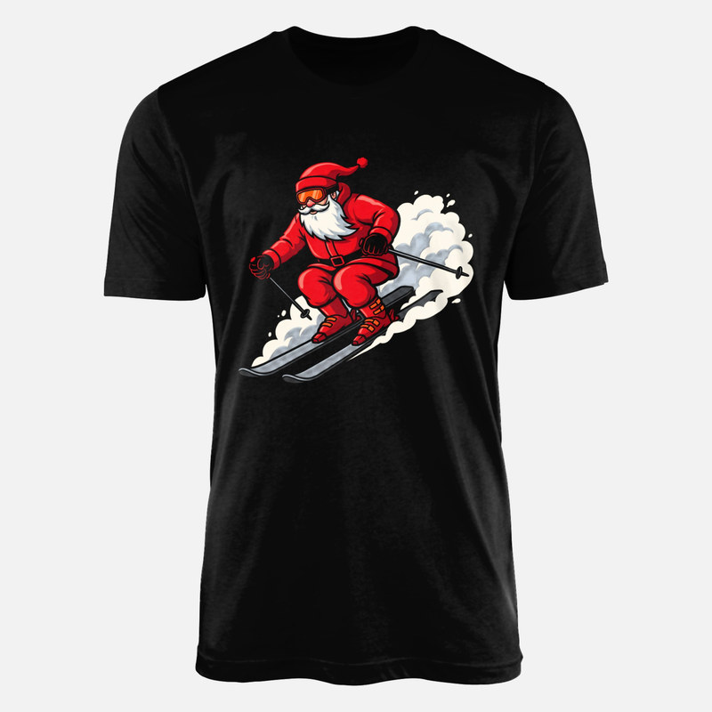 T-shirts: P&egrave;re No&euml;l &agrave; ski