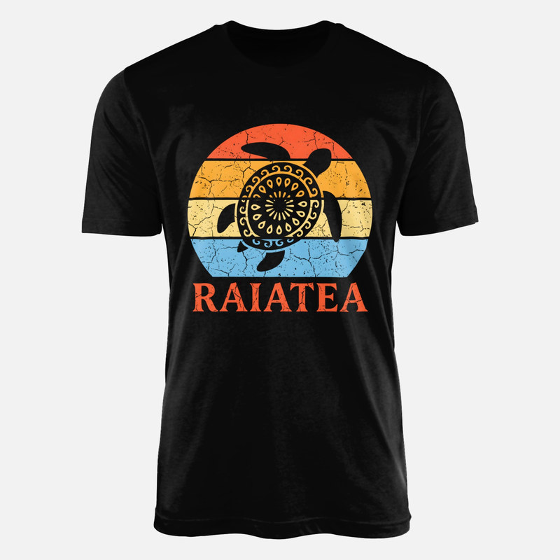 T-shirts: Tortue tribale soleil couchant Raiatea