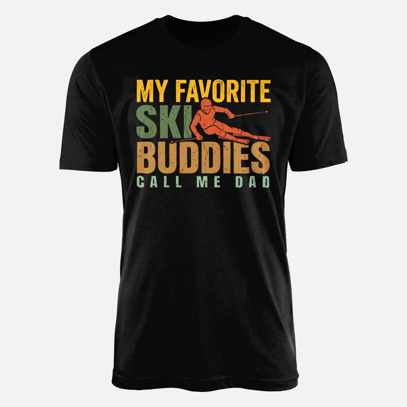 T-shirts: Mes partenaires de ski m'appellent papa