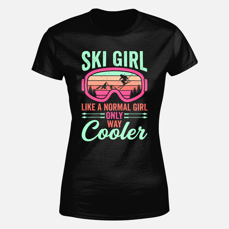 T-shirts: Fille skieuse bien plus styl&eacute;e