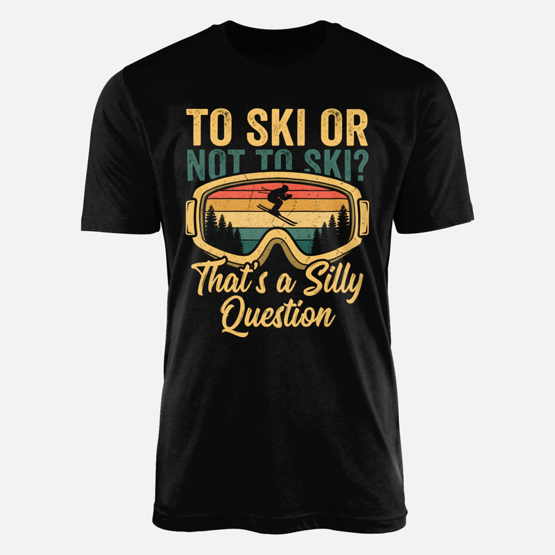 T-shirts: Skier ou ne pas skier masque vintage