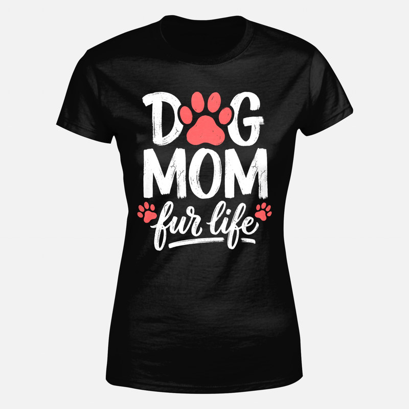 T-shirts: Maman chien pour la vie avec patte