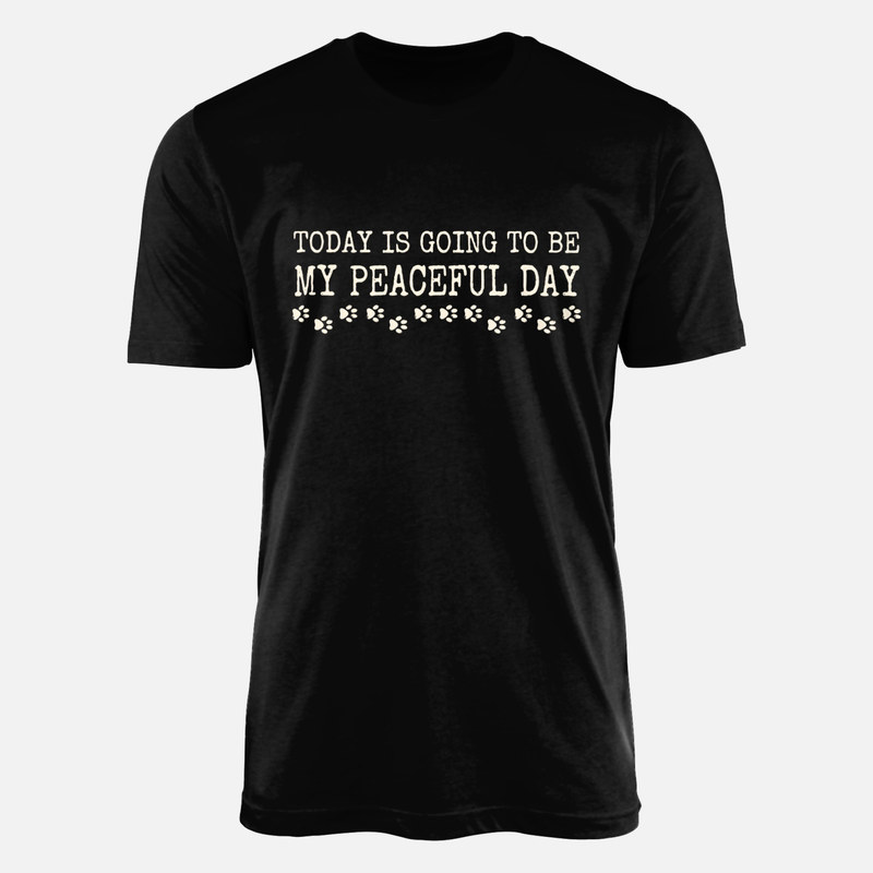 T-shirts: Journ&eacute;e paisible et empreintes de pattes