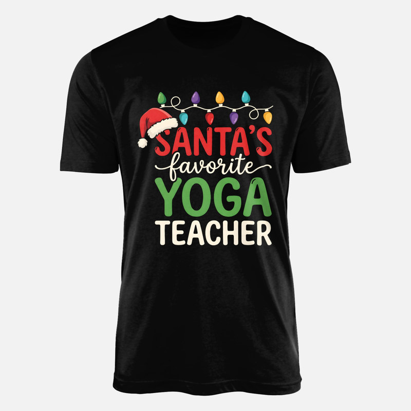 T-shirts: Prof de yoga pr&eacute;f&eacute;r&eacute; du P&egrave;re No&euml;l