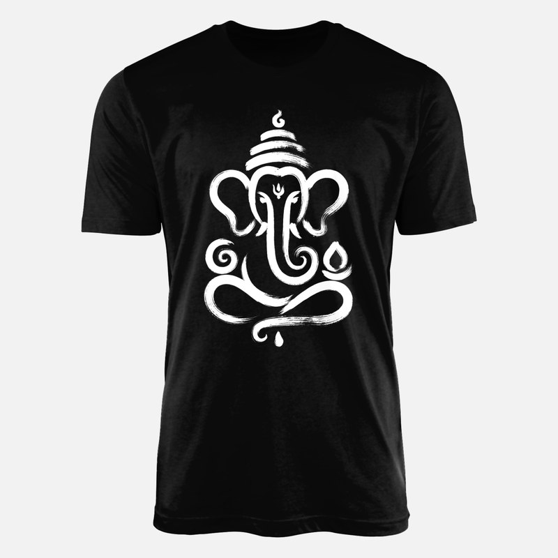 T-shirts: Ganesh au pinceau zen